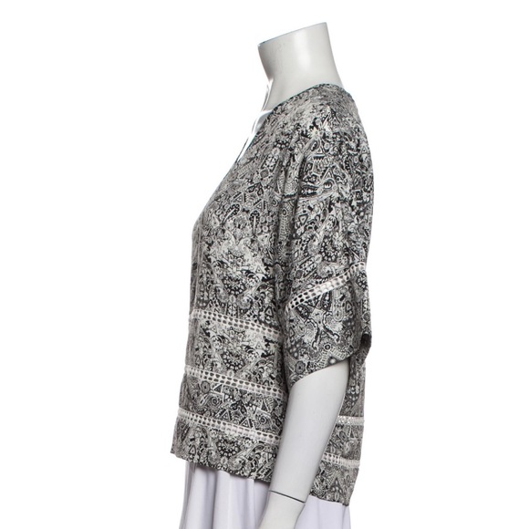 IRO Printed V-Neck Blouse - Picture 2 of 10